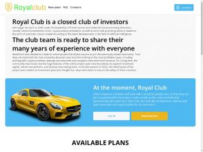 Royal Club - 1,0% daily for 14 days (+14%), $10 - $100;
