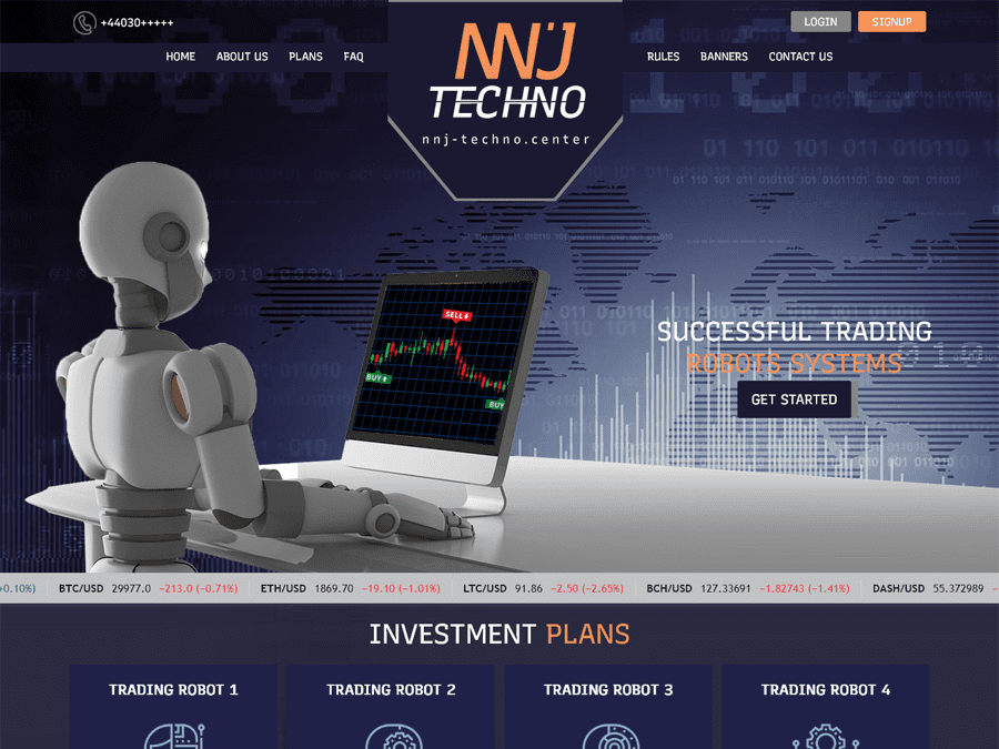 NNJ-Techno - 0.65% daily for 3 days, depo return;