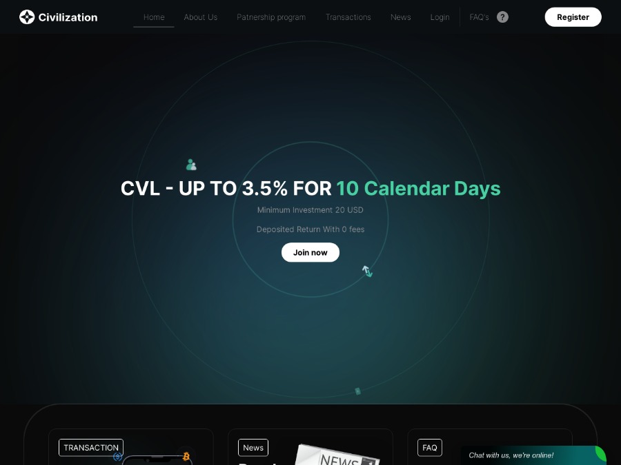 CVL Zation Limited - 3% - 3.5% for 10 calendar days;