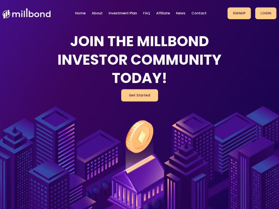 Millbond LTD - high profit: 103% - 500% for 1 - 7 days
