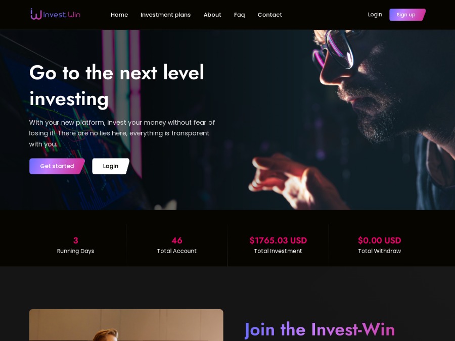 Invest-Win - 2% - 7% per day for 10 - 100 days, $10;